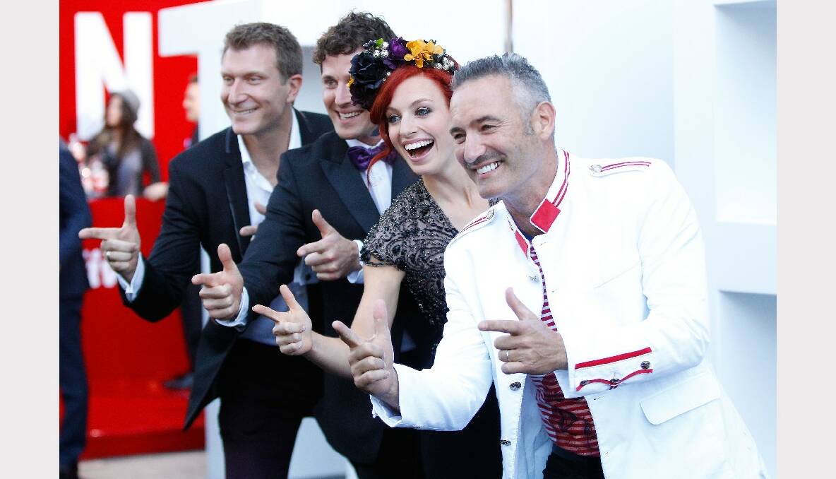 The Wiggles arrive at the 27th Annual ARIA Awards. Picture: GETTY IMAGES