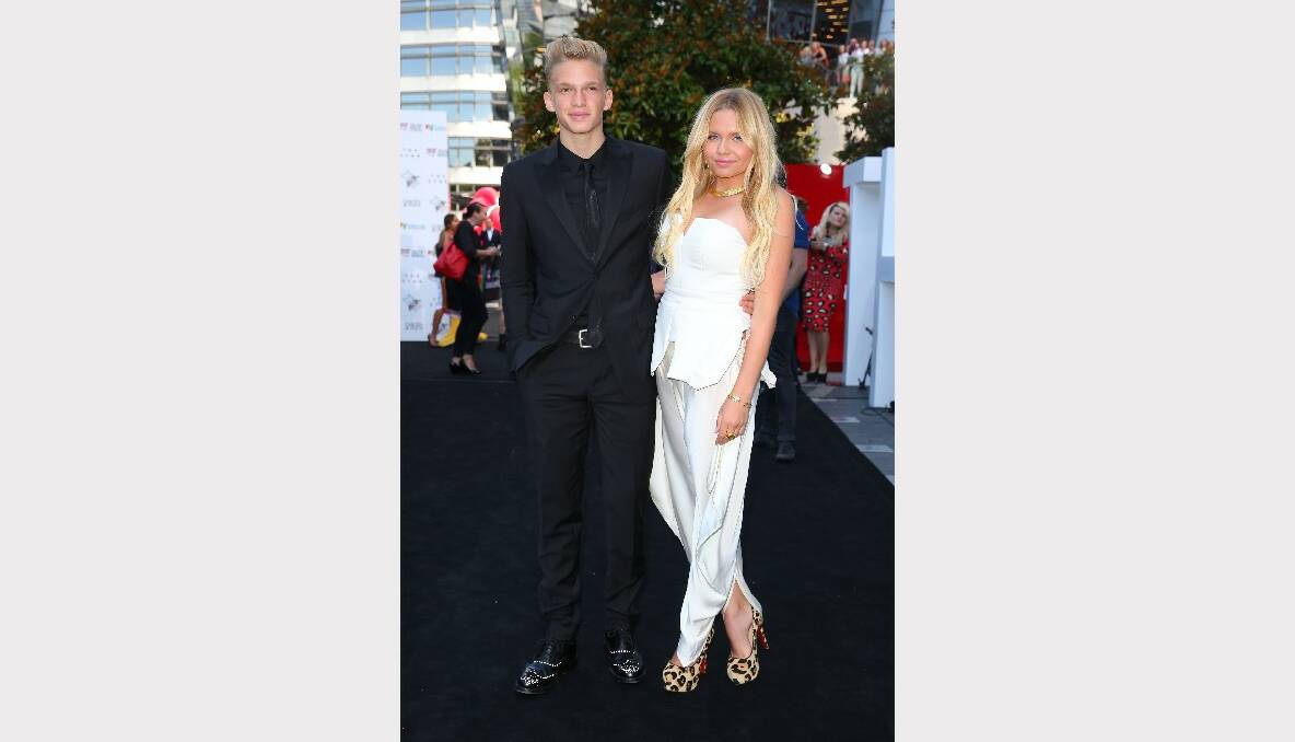 Cody Simpson and sister Alli Simpson arrive at the 27th Annual ARIA Awards. Picture: GETTY IMAGES