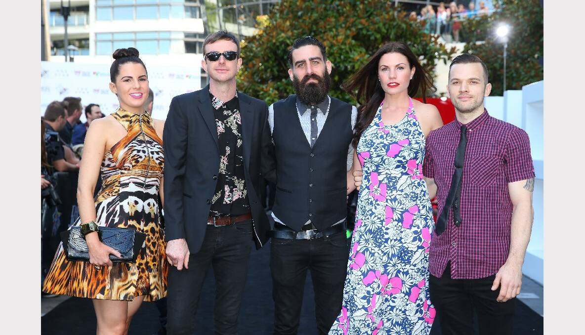 Karnivool arrive at the 27th Annual ARIA Awards. Picture: GETTY IMAGES