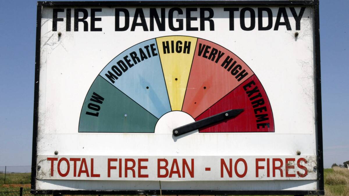 Total fire ban declared. 