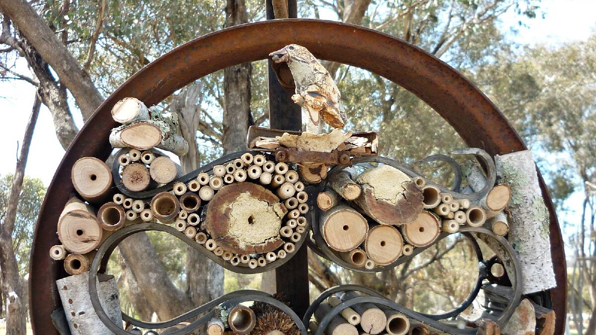 The Life Bee Inn It sculpture crafted by Albury mother Joanne Diver, which will appear at the Chelsea Flower Show.