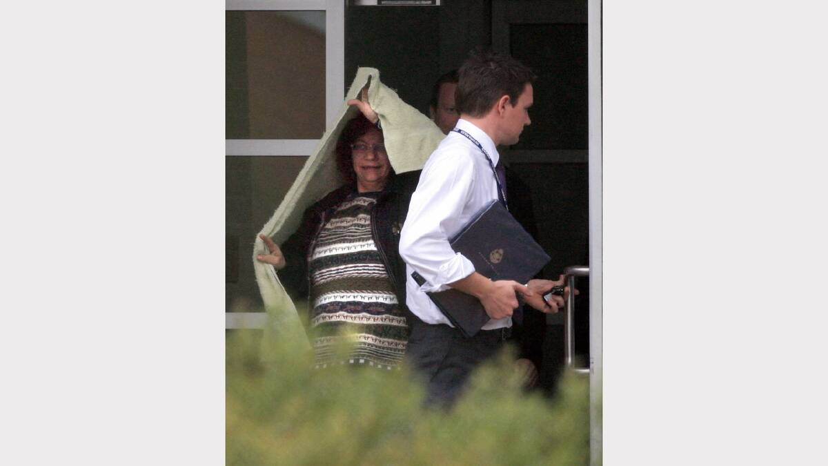 Daniel's babysitter Mandy Martyn leaves Wangaratta police station after questioning in 2007. 