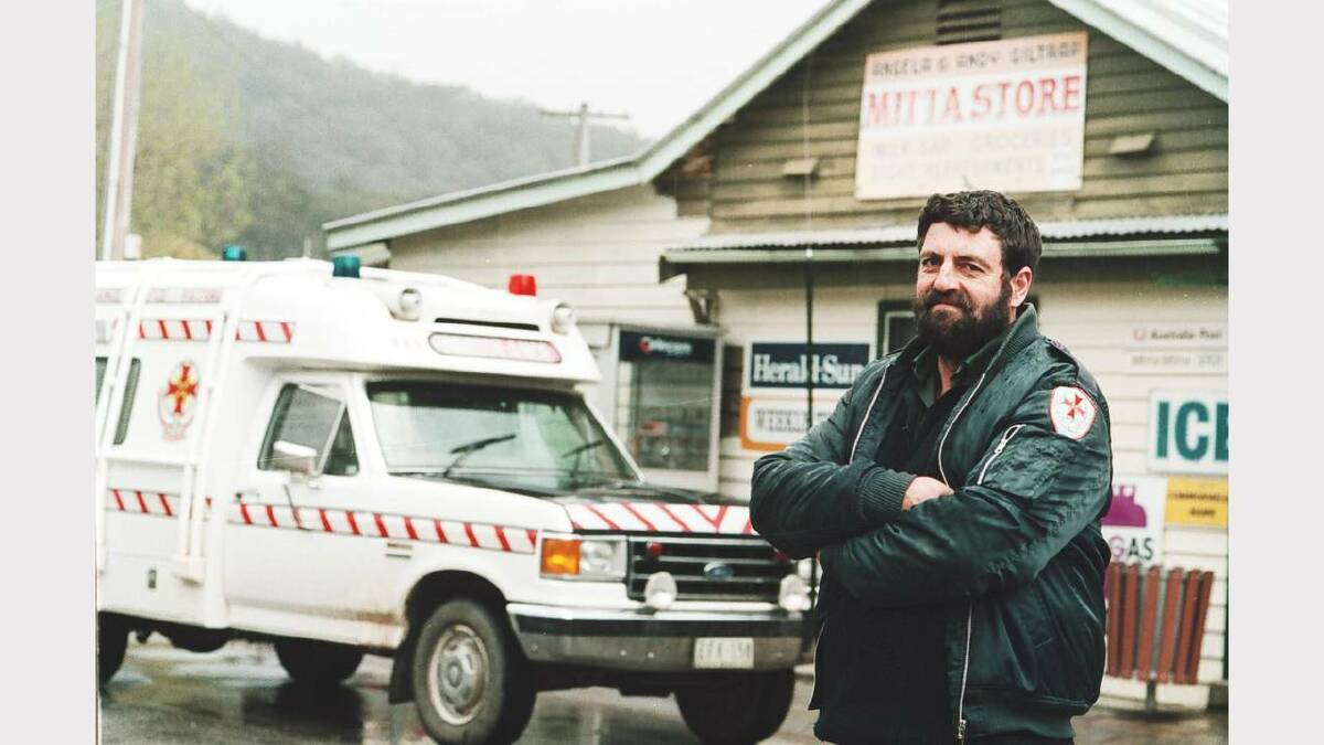 John Cardwell for a story on the Mitta Ambulance service. Picture: SIMON DALLINGER