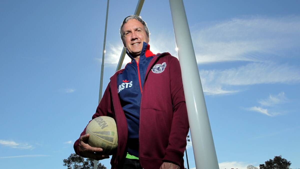 Mike Eden reflects on his playing days for both Easts and Manly. Picture: DAVID THORPE