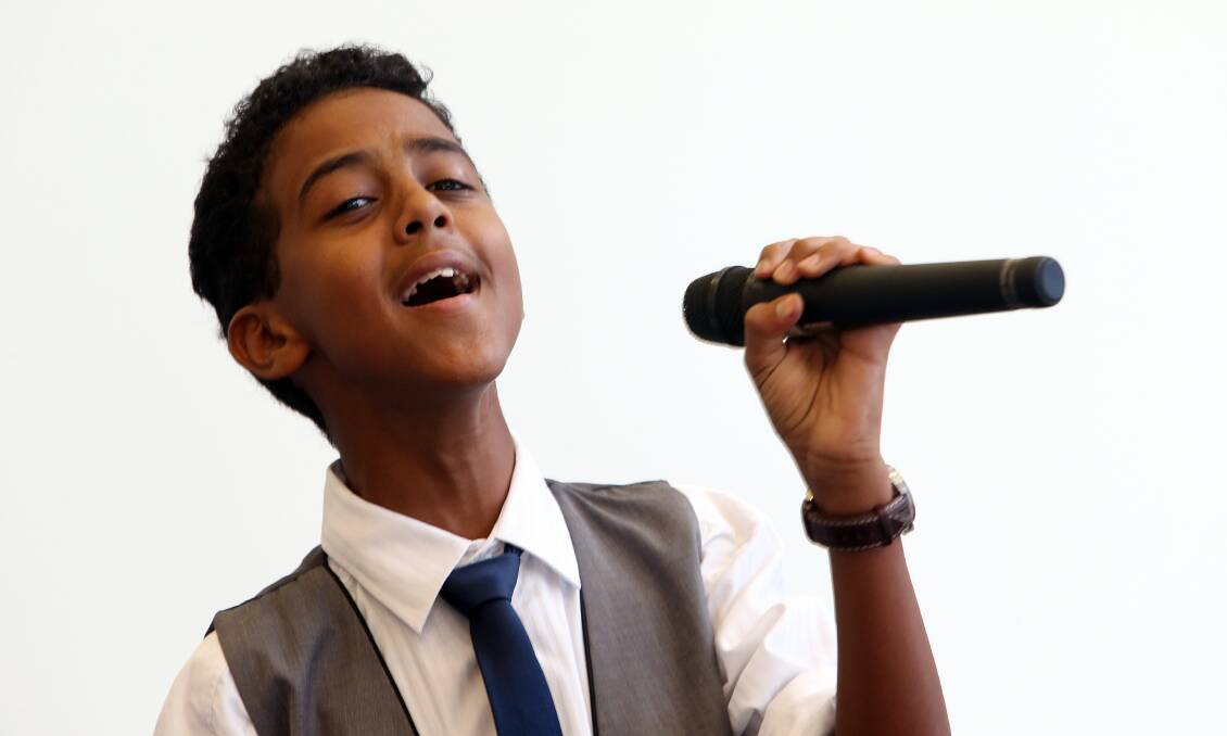 Amanuael Visser, 12, who will be singing soul and pop.
