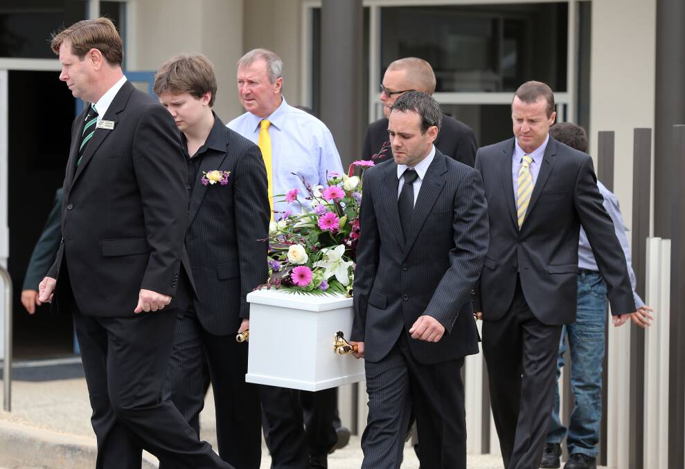 The funeral service of sisters Emily and Brooke Salske.
