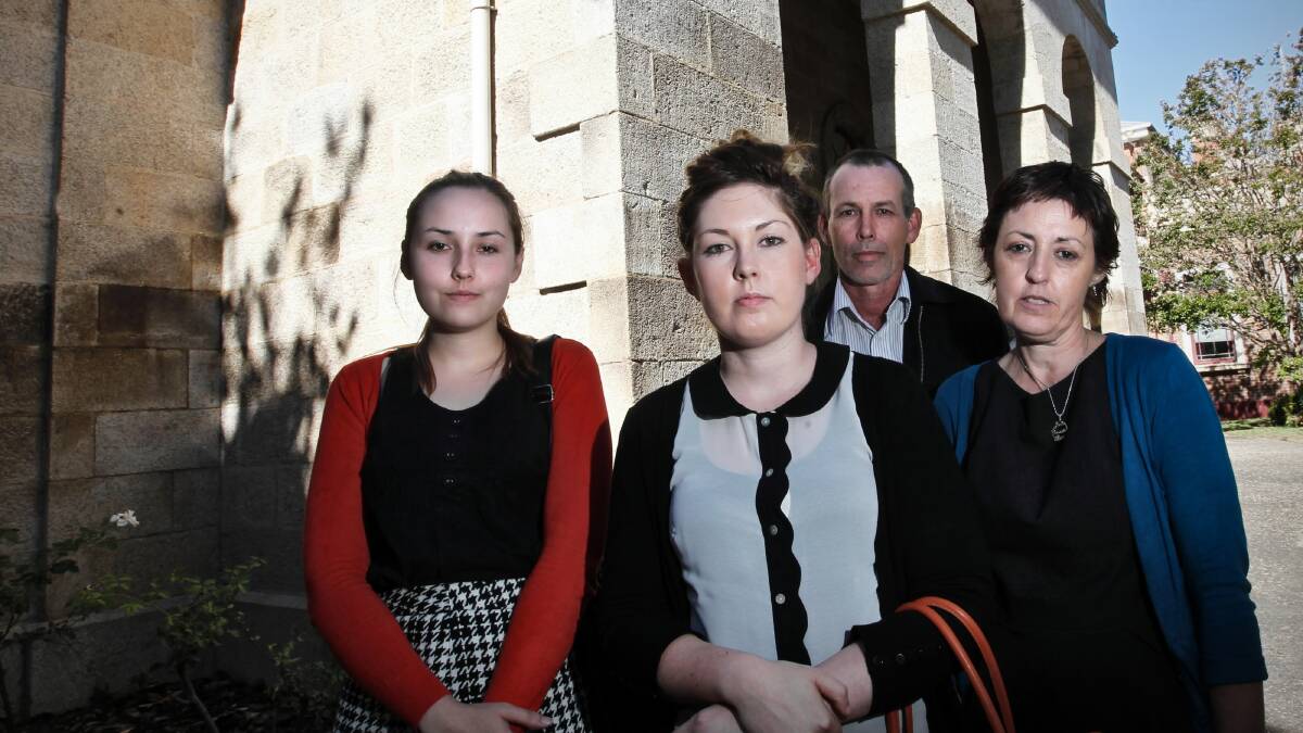 Blair, Jade, Max and Donna don't want others to experience the pain they did. Picture: BEN EYLES