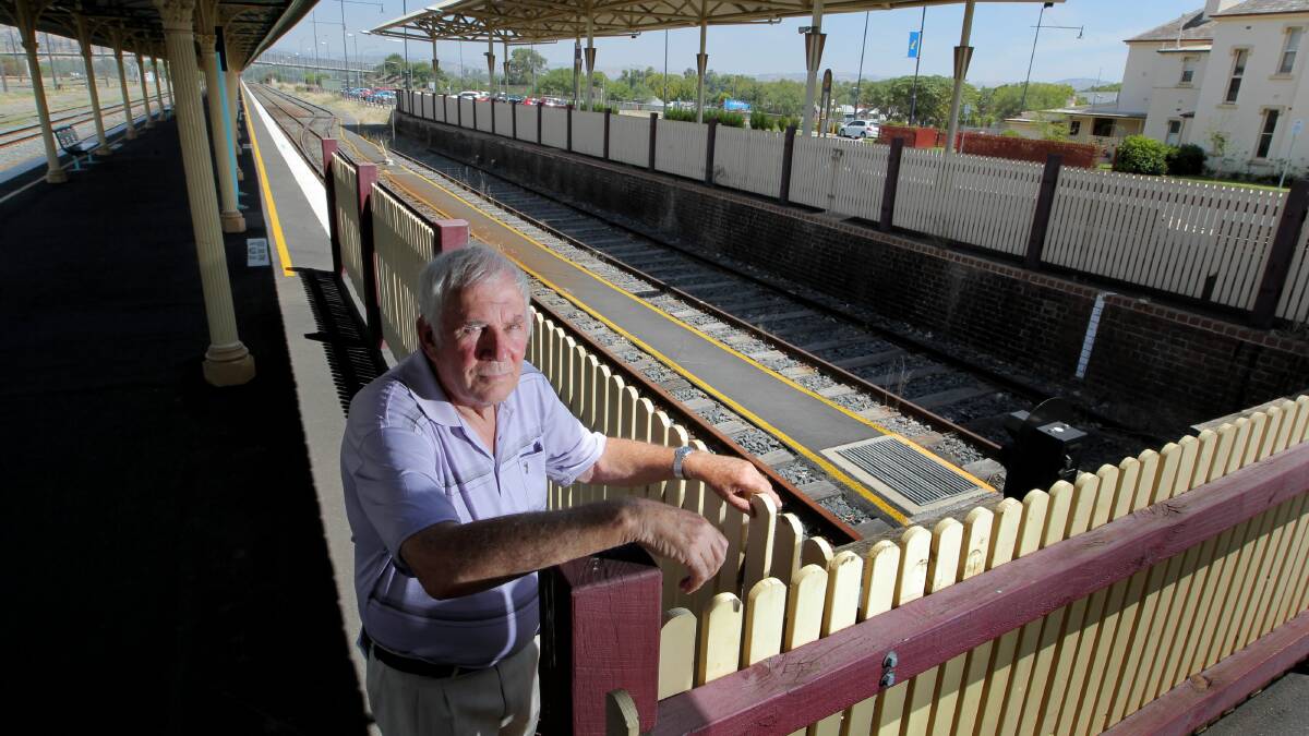 Bill Traill is representing Albury travellers on a V/Line committee aimed at taking feedback on the rail operator’s service. Picture: DAVID THORPE