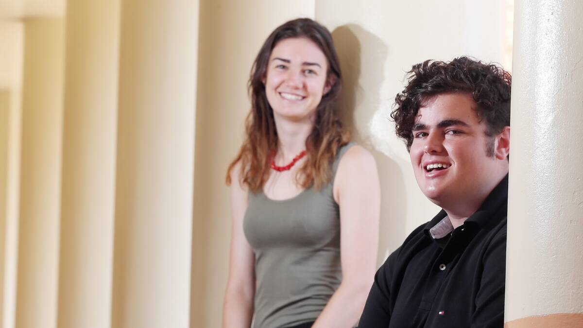 Alexandra Sutherland and James McLindin can relax without waiting for their university offers to be anounced tonight. 