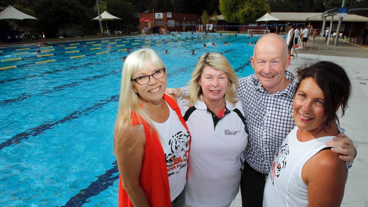Big Splash supporters Karin Willcox, Fiona Tutthill, Stephen Mamouney and Annette Baker are aiming for their successful fund-raiser for headspace to become an annual event. Picture: KYLIE ESLER
