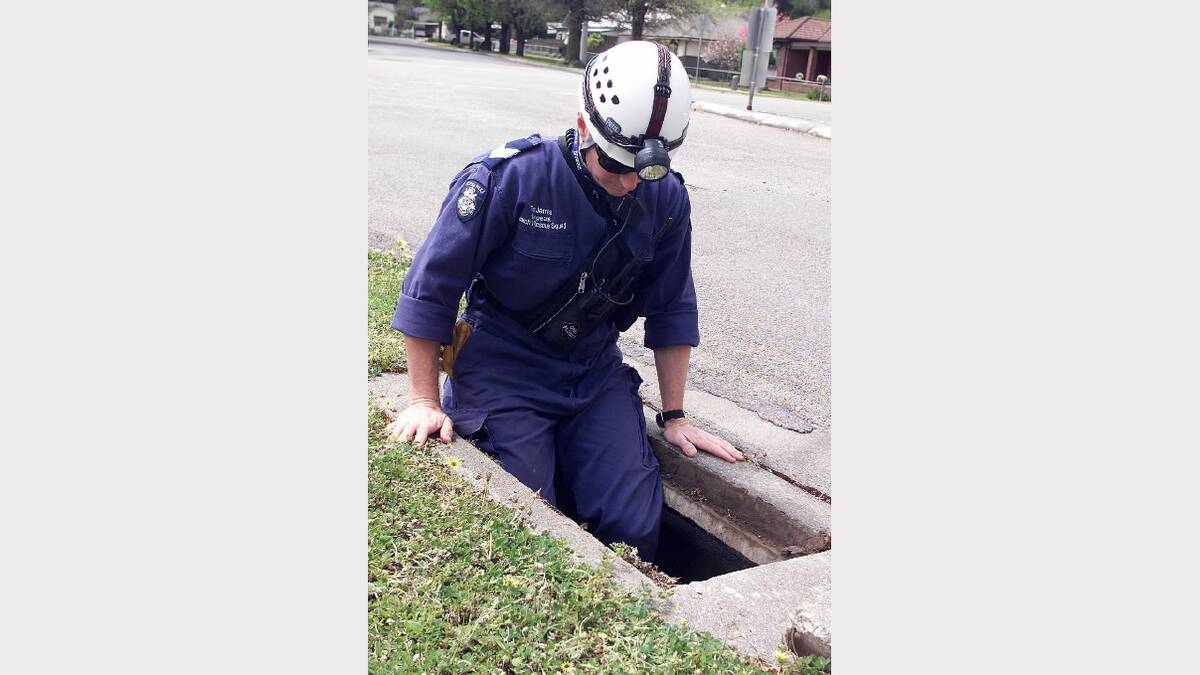2003 - Sergeant Tim James enters a drain to conduct a search for Daniel Thomas