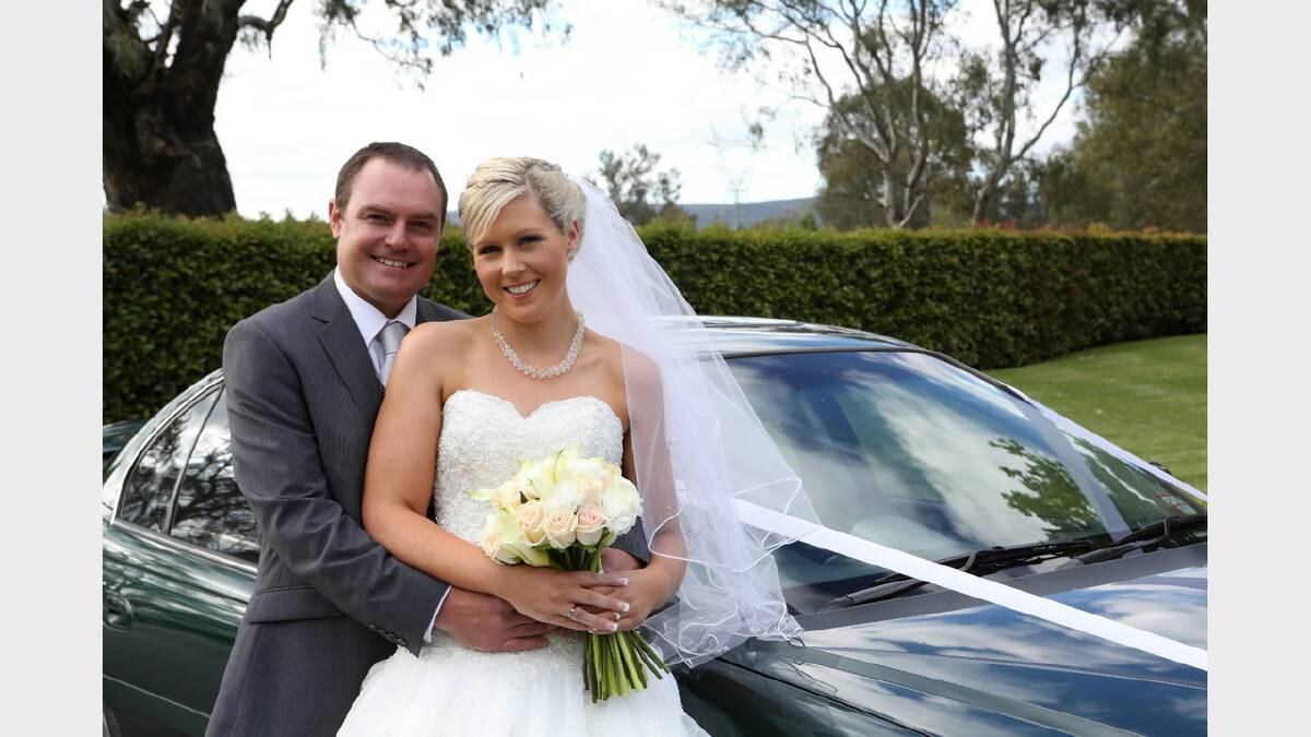 BRIDY Nixon wore her great-grandmother’s crystal necklace and Maggie Sottero gown featuring a drop waist and crystal bodice for her marriage to Jeremy Heard. The ceremony took place at Gypsy Gardens with the reception at the same venue. Bridy, who was given away by her father, is the youngest daughter of Robert and Lyndie Nixon, of Corowa, and Jeremy is the youngest son of Ian and Gail Heard. After their honeymoon touring Italy, the newlyweds will live at Rutherglen. Photos: Leanne McDonald