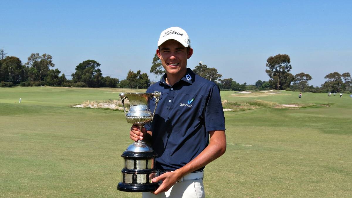 Zach Murray with his trophy. Photo: SUPPLIED