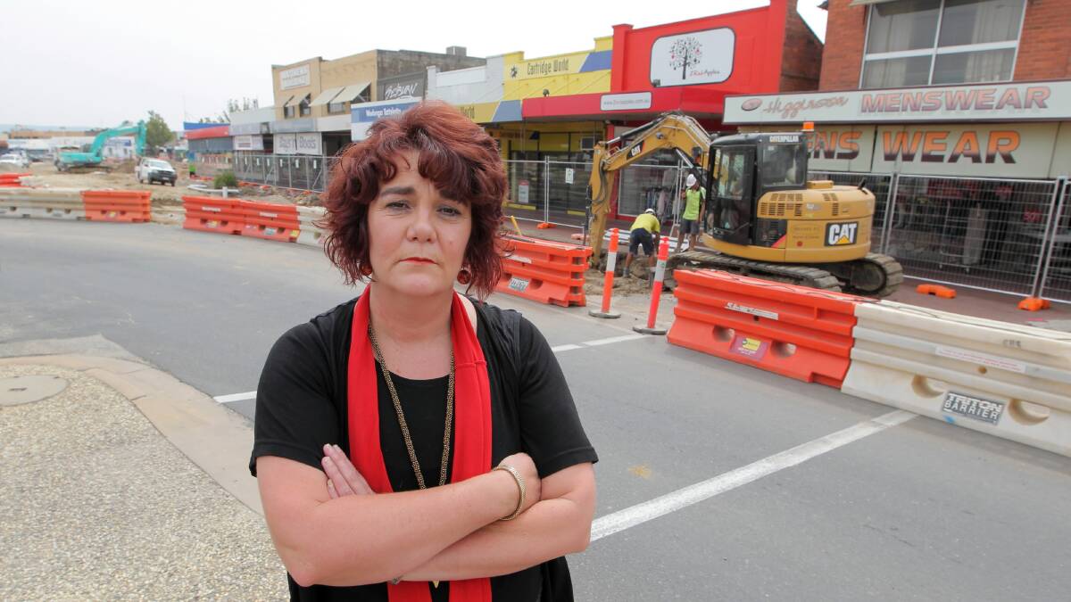 Maria Berry has stood down from her job due to roadworks in High St. Picture: DAVID THORPE