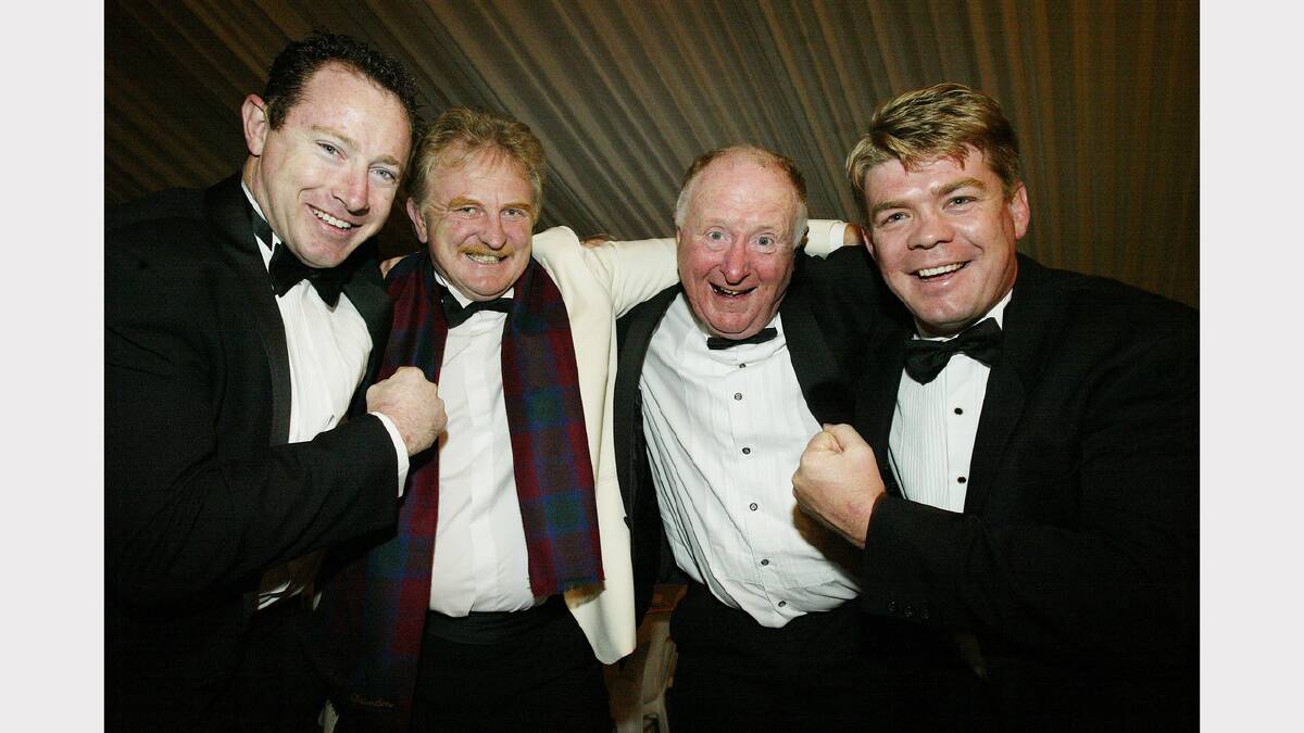 2005 - Mick Alexander, Don Cameron, John Sykes and Andrew Bell at the labury Steamers' 30th anniversary. 