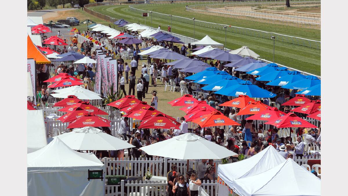 WANGARATTA: Marquees at the race day. 