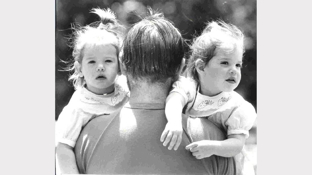 Mercy Hospital's first IVF babies.  Emily Ray (right) and her sister Amy Ray (left), who turned 21 today. Picture: PETER MERKESTEYN