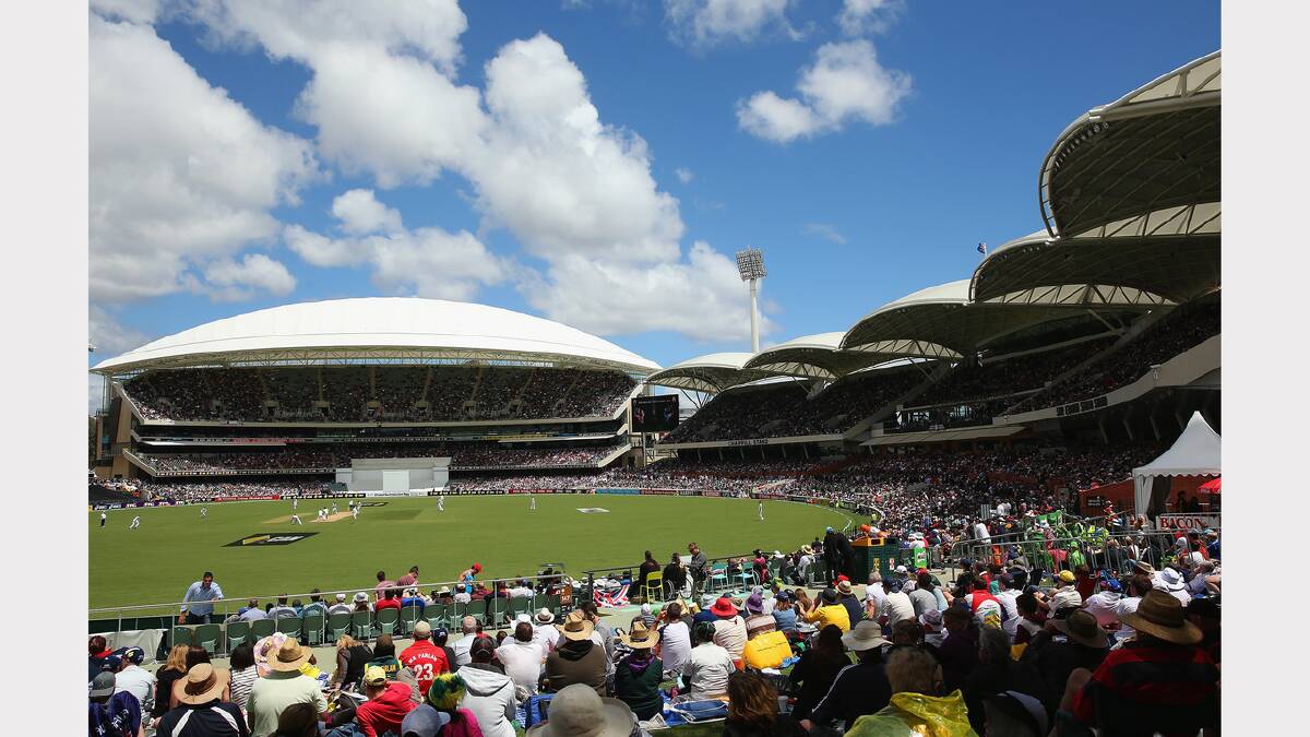 Day one of the second Ashes test match between Australia and England at Adelaide Oval.