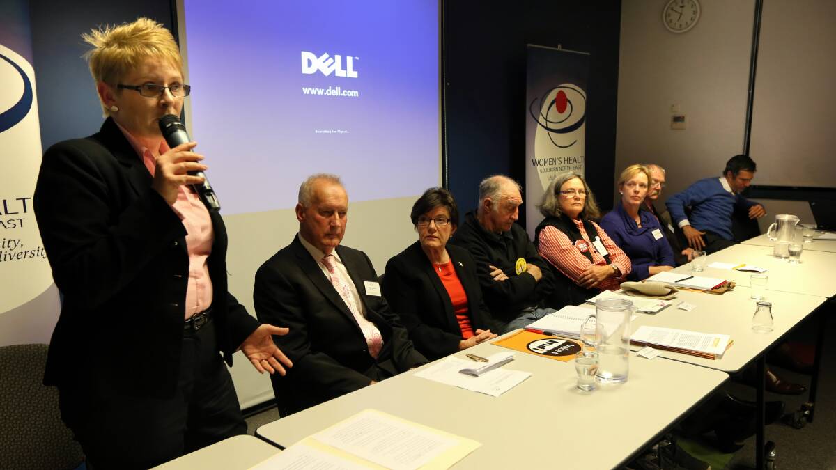 The eight candidates who attended last night's forum. Picture: PETER MERKESTEYN
