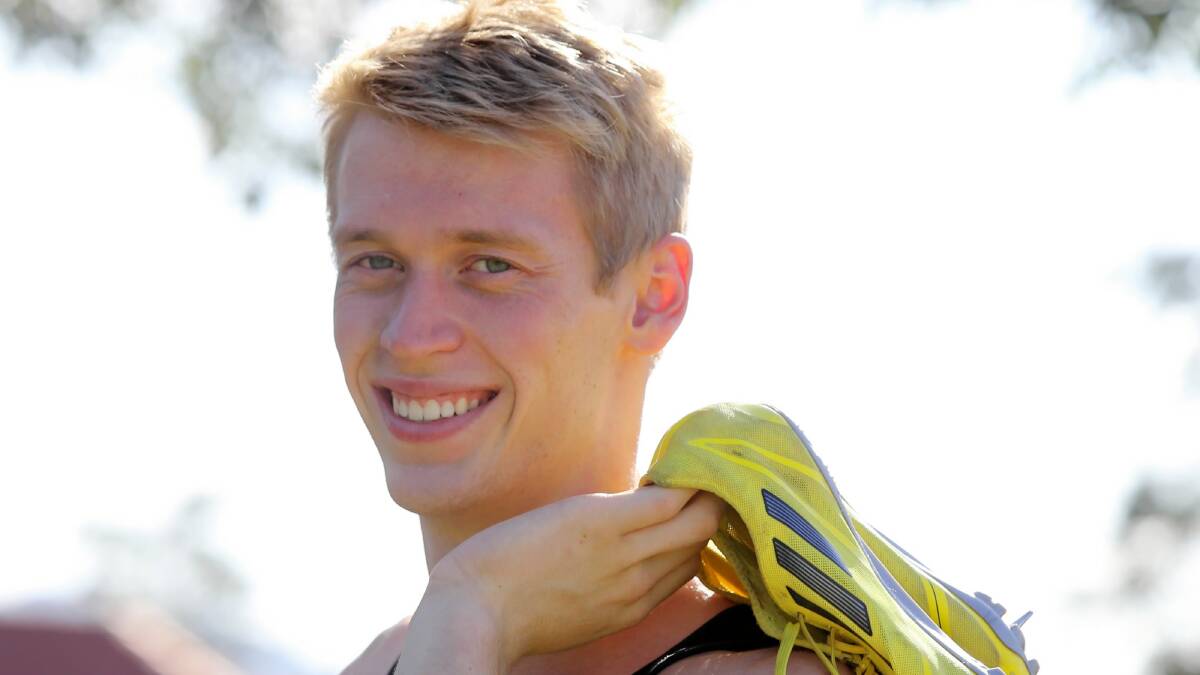Huon sprinter Lee Forrest, 18, has taken out the Stonnington Gift in Melbourne. Picture: PETER MERKESTEYN