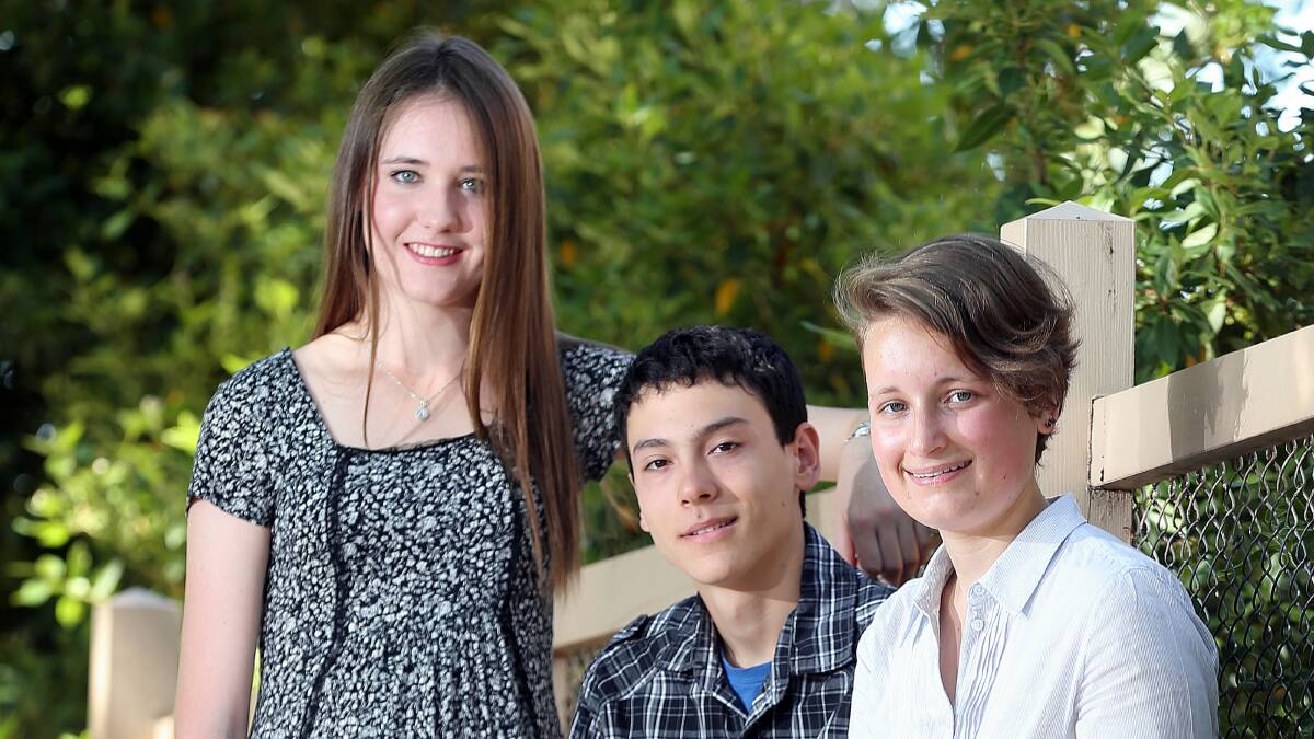 Albury High School students Andrea Wendt, 18, Foster McFarland, 18, and Elena Haran, 18, all did extremely well, gaining ATAR scores of 97.3, 96.35, and 94.9 respectively. Picture: JOHN RUSSELL