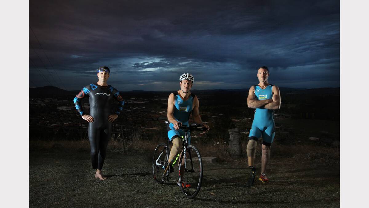 Goonan wanted to try something different to capture Justin Godfrey’s mental strength as a paratriathlete. By digitally altering this image, she could show the three different sets of equipment he used in each discipline. “I wanted to do something dark and moody, so Eastern Hill at dusk seemed the perfect setting,” she says. 