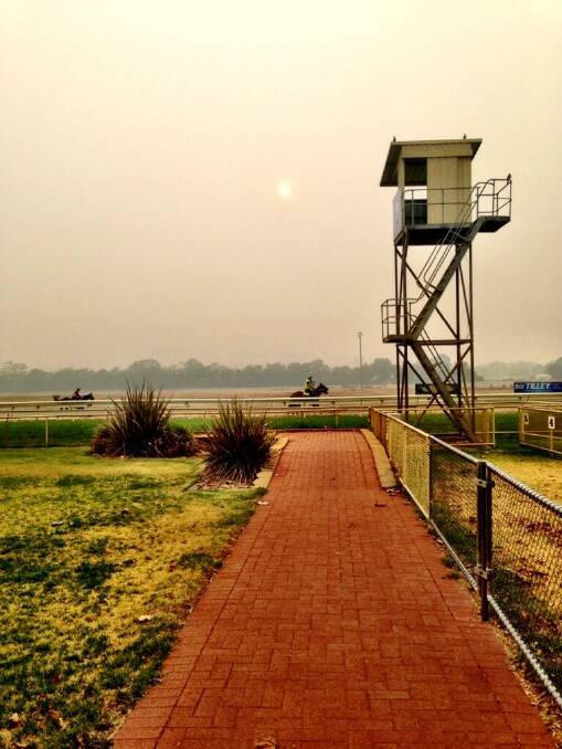 Track work at Wodonga racecourse this morning. - Wodonga Racing (Twitter)