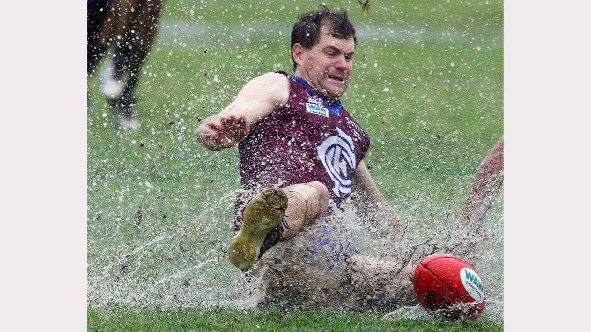 Merkesteyn was intrigued by the determination of Culcairn’s Steven Brand as he slid through the mud. “You more or less just have to wait around and see where the  water is and where the action is and wait until they meet up,” he says.