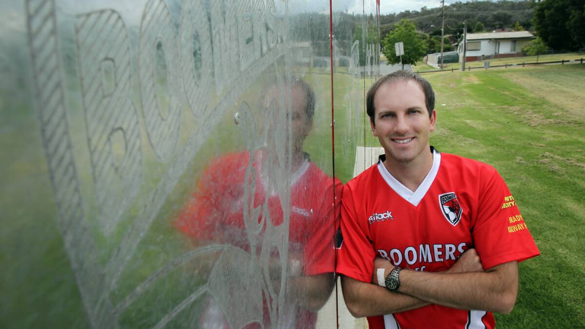 Boomers FC Coach Andrew Grove.
