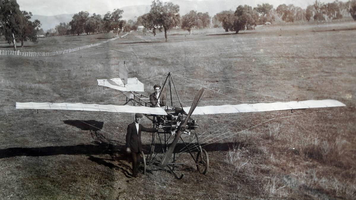 The original plane before it took off.