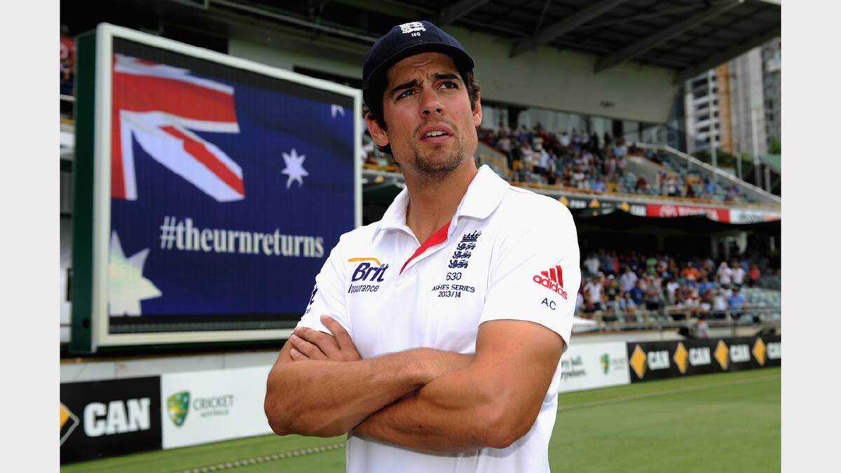 England captain Alastair Cook after losing the third Ashes test match. Picture: GETTY IMAGES