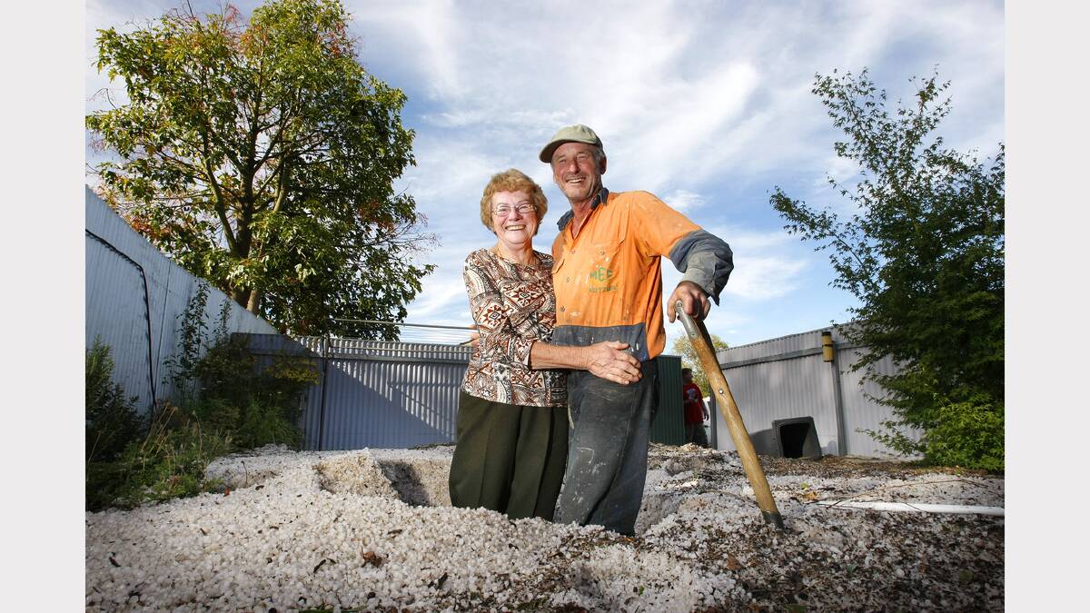 December 2008 - This couple were in hail up to their knees after 3 feet fell in Glenroy.