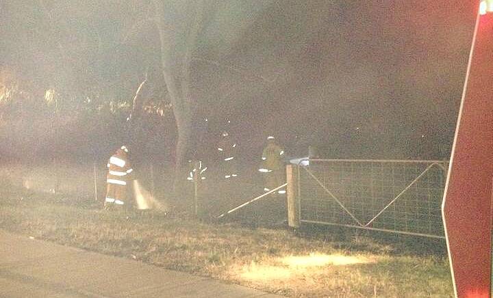 Firefighters extinguished the flames quickly. Picture: NORTH ALBURY FIRE BRIGADE
