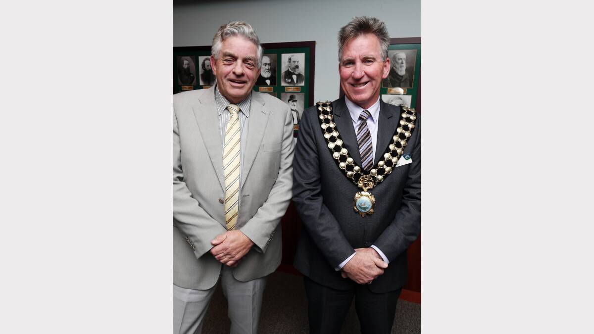 Cr Henk van de Ven and mayor Cr Kevin Mack.