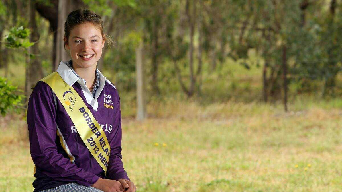 Tallangatta Secondary College student Imogen Wallace, 17, has been named Relay for Life hero this year. Picture: MARK JESSER