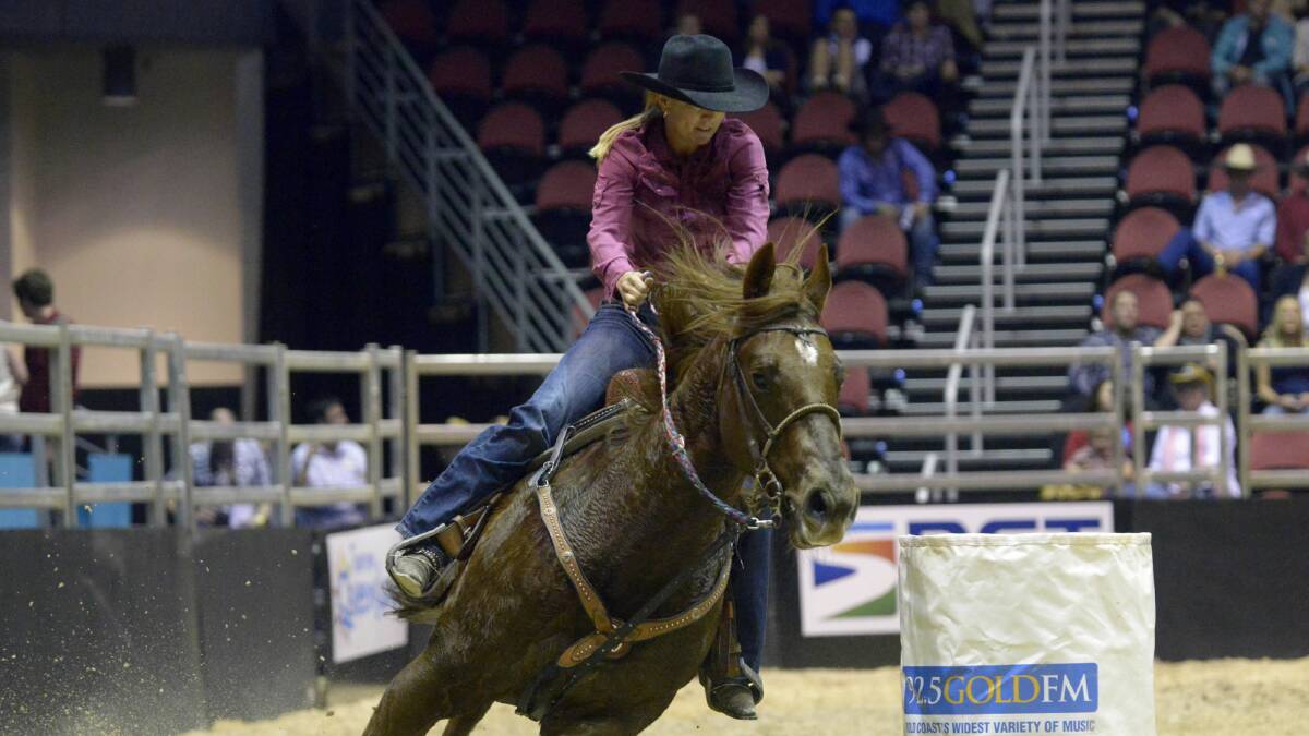All-round champion cowgirl Lockington's Cherie O'Donoghue will compete at the Beechworth event. Picture: SUPPLIED