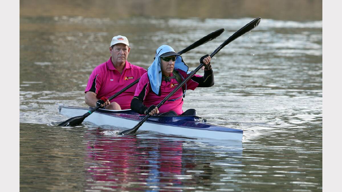 Peter Walsh and Tim McCurdy out on the water. 