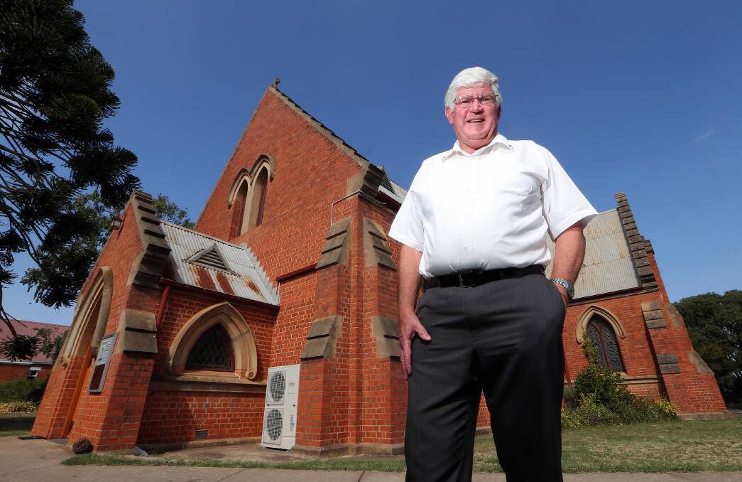 Father Rex Everett is hoping to raise enough money to fix this rusty roof. 