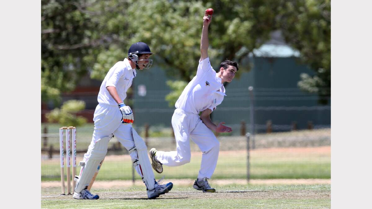 Lochie Lewin playing for Cricket Albury Wodonga Country