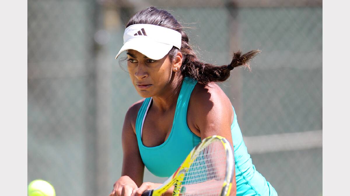 Canberra's Sanjana Bidarkal, 17, playing in the AMT women's section.