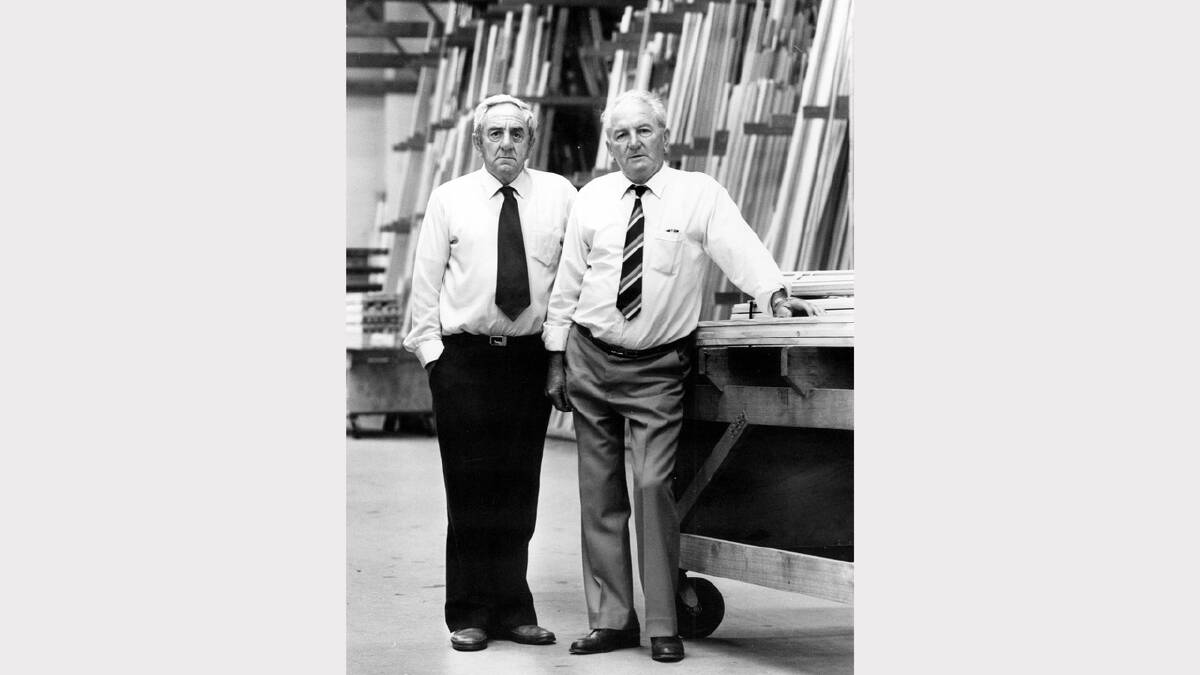 Les and Jack Dunstan, November 1987.