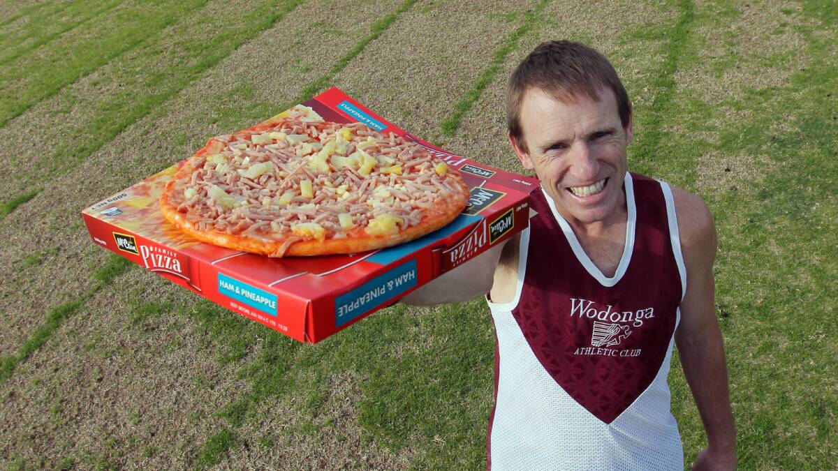 Sports drinks and pizza propelled Kevin Muller into the record books. Picture: DAVID THORPE