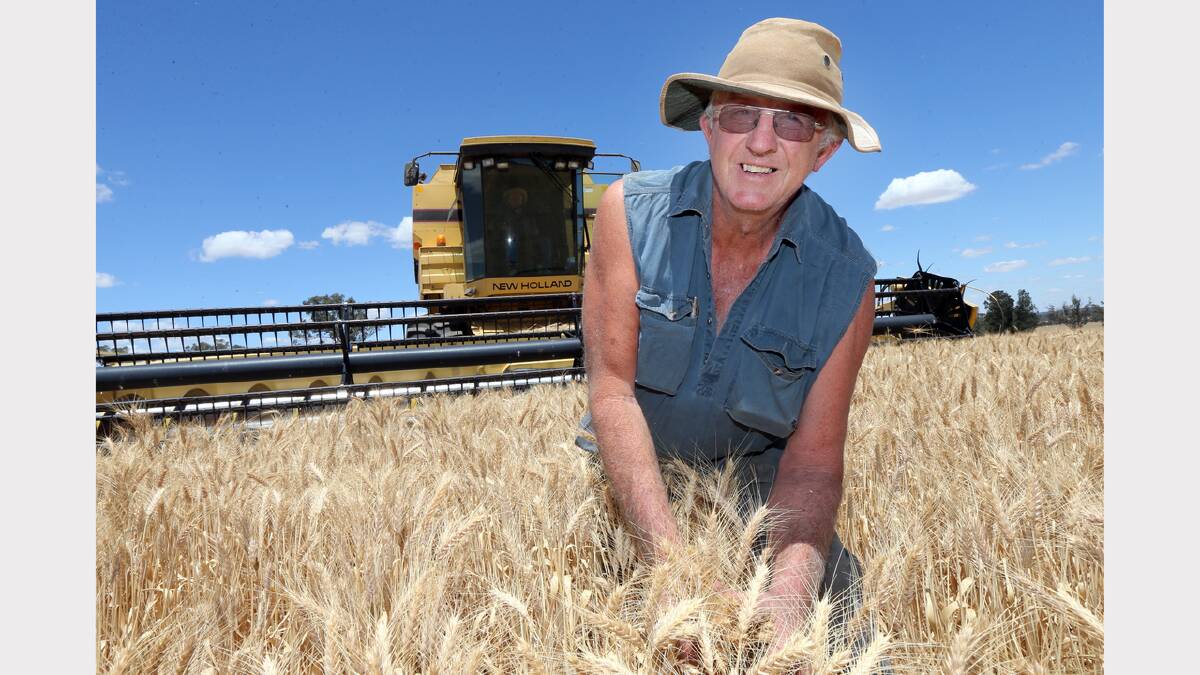 Balldale wheat farmer Pat Drum spoke to The Border Mail about the furore over GrainCorp. Picture: PETER MERKESTEYN