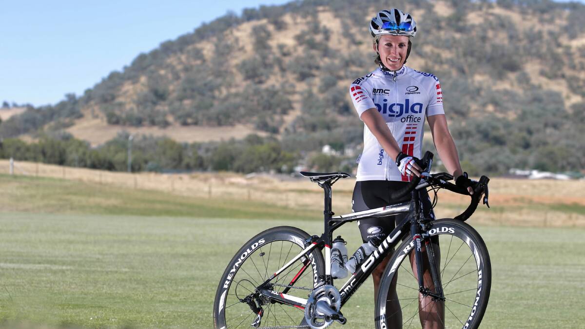  Cyclist Taryn Heather is heading to Europe to compete for most of next year. Picture: BEN EYLES