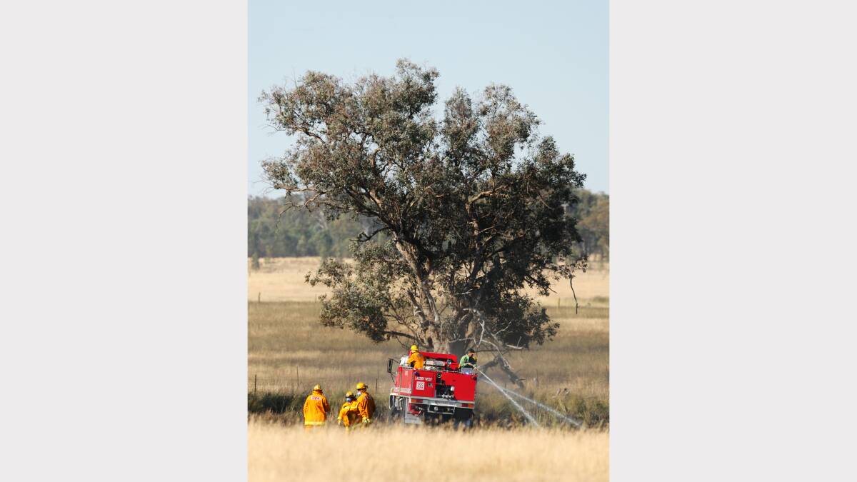 Firefighters from Wangaratta, Glenrowan, Greta, Oxley, Taminick, Laceby and Wangaratta South were called in to tackle the blaze yesterday afternoon. 