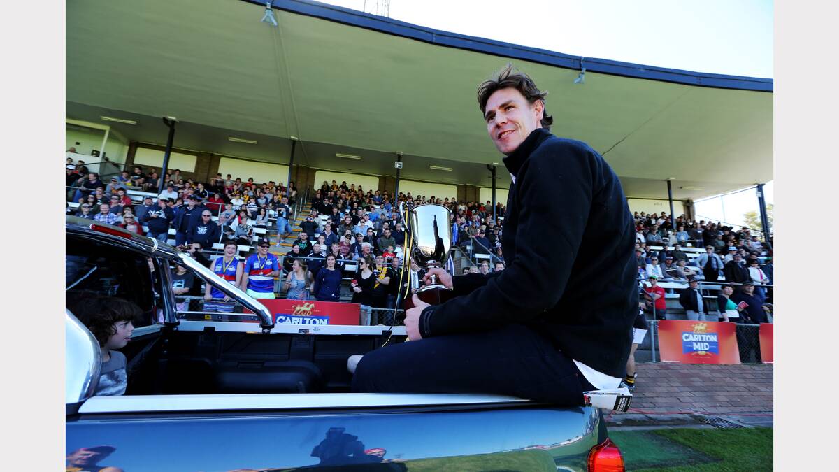 Former St Kilda AFL player Justin Koschitzke at this year's O&M grand final. Picture: MATTHEW SMITHWICK