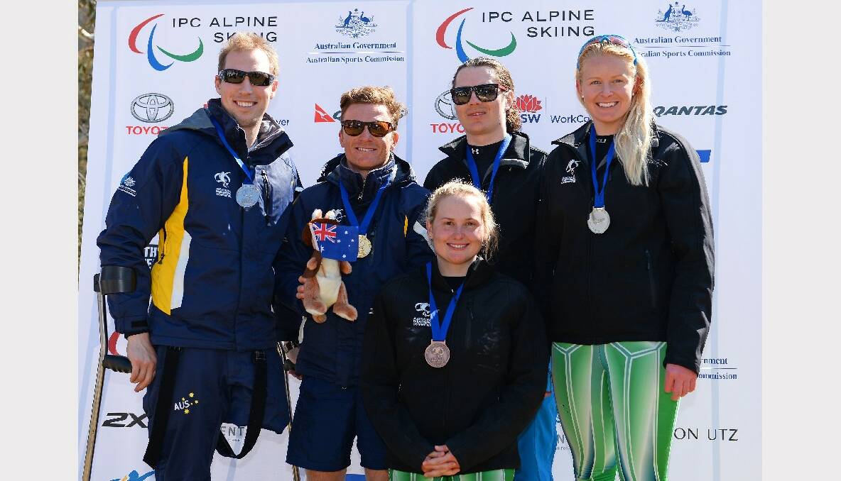 Australian medallists on day two of the World Cup.