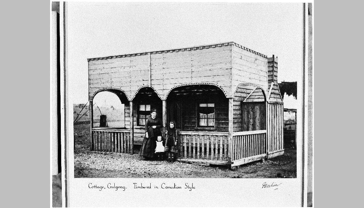 Canadian-style home built during the gold rush, 1870. Photo: National Archives of Australia