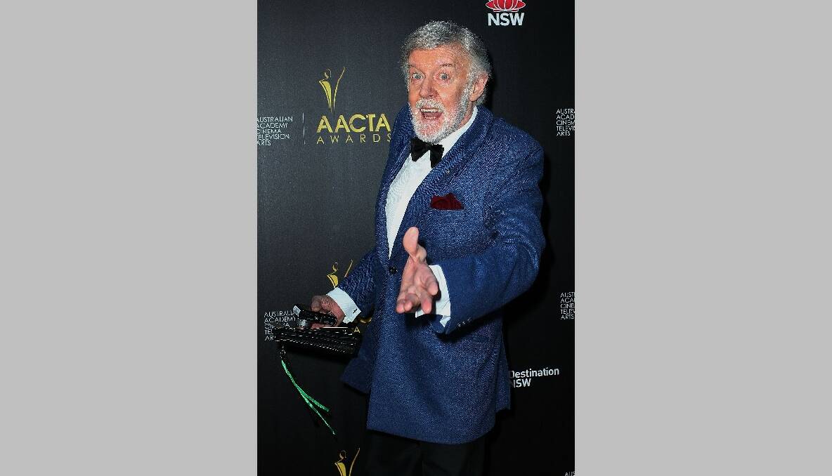 Barry Crocker arrives at the 2nd Annual AACTA Awards. Photo by Lisa Maree Williams/Getty Images