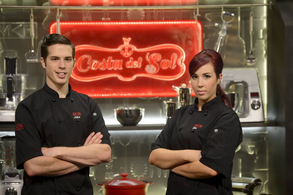 My Kitchen Rules finalists: Jake and Elle Harrison.